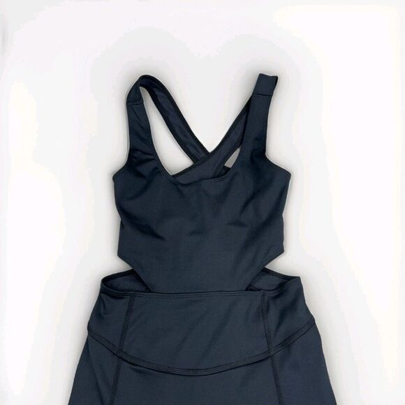 Free People Movement Back It Up Romper Jumpsuit Bodysuit Leotard Black Sz XS NWT - Picture 4 of 9